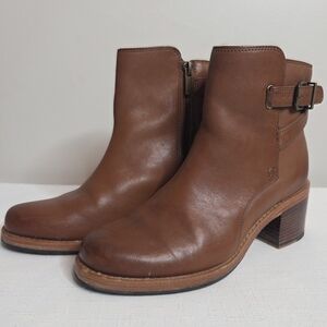 Clarks Clarkdale Jax Womens Ankle Boot Brown Leather, Sz 6